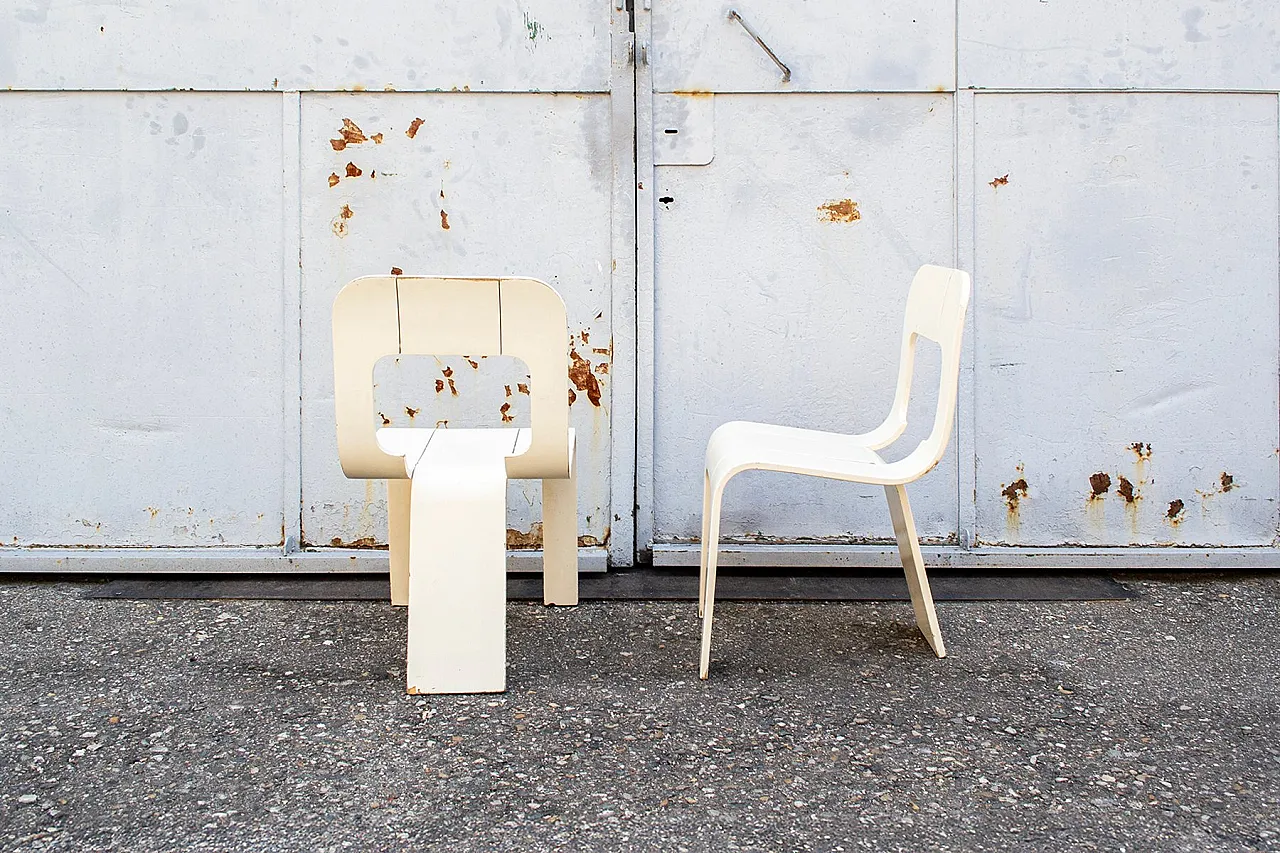 Pair of Esse dining chairs by Gigi Sabadin for Stilwood, 1970s 3