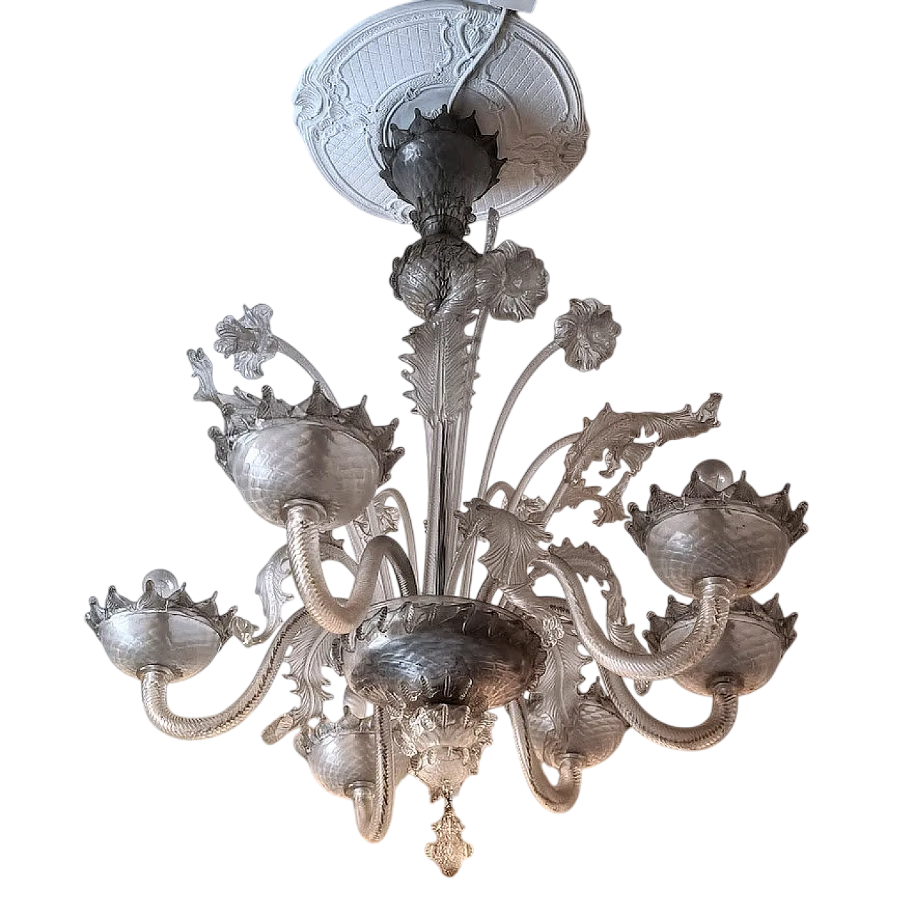 Murano glass chandelier, 1930s 4