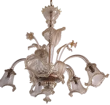 Lampadario in vetro di Murano, anni '30