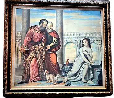 Susanna and the Elders, tempera and watercolor on paper, 19th century
