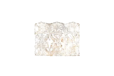 Lampada da parete in vetro di Murano di Albano Poli per Poliarte, anni '70