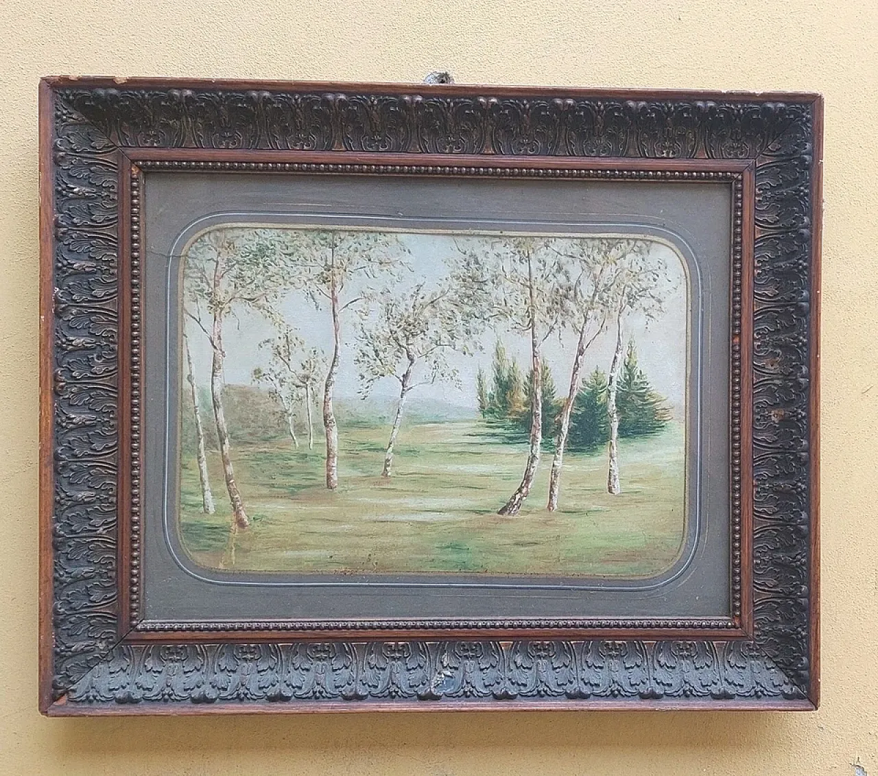 Framed Countryside Landscape, 19th century 1