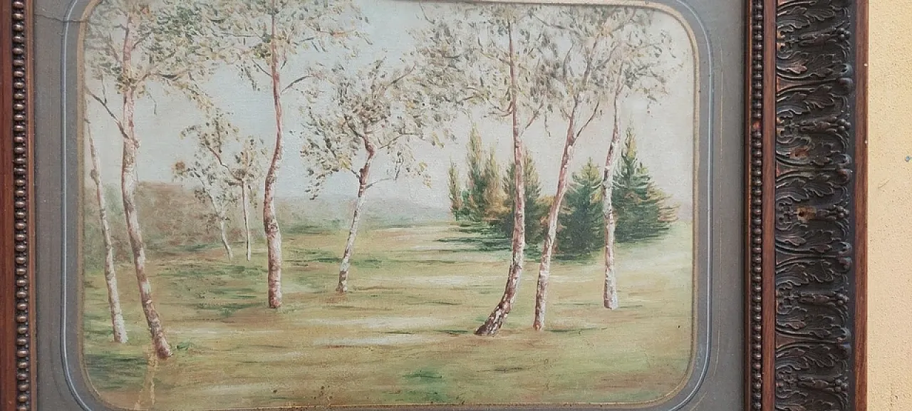Framed Countryside Landscape, 19th century 4