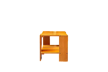 Tavolino in faggio di Gerrit Thomas Rietveld per Cassina, anni '80
