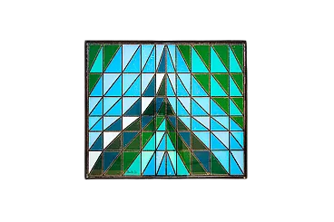 Pannello luminoso in vetro acrilico di Morello, anni '70