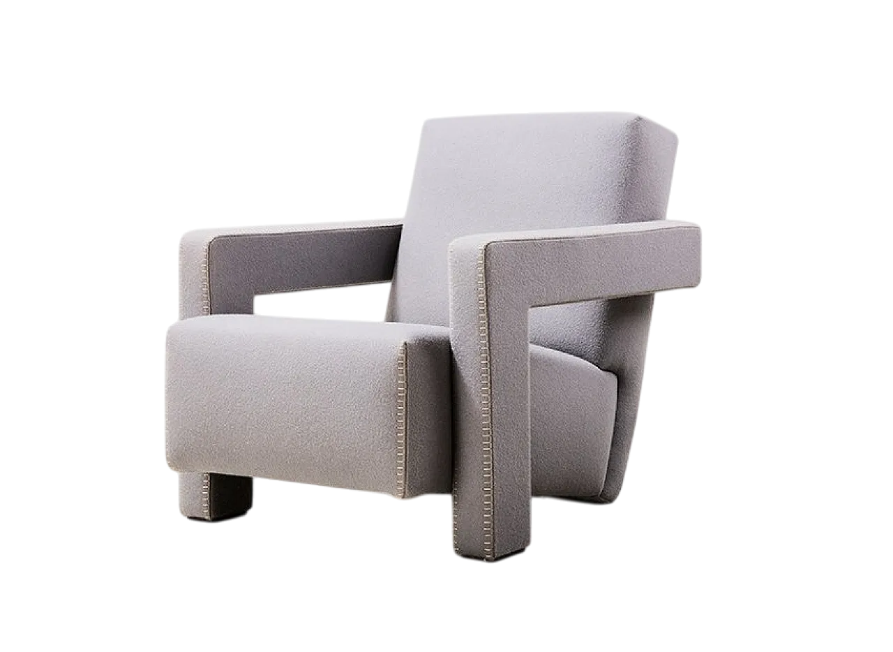 Utrecht armchair in grey wool, 2000 39