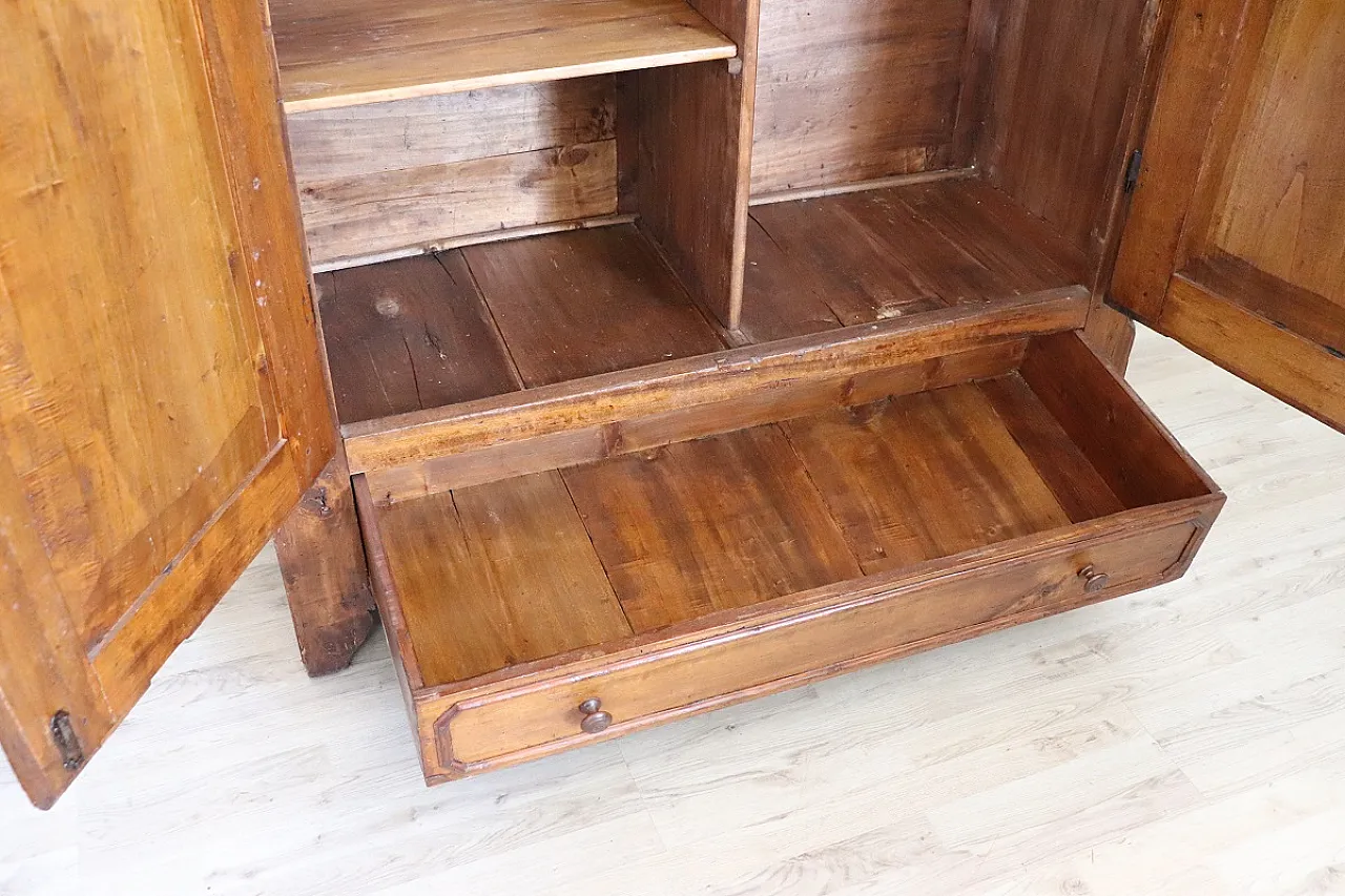 Ancient solid poplar wardrobe, '800 9