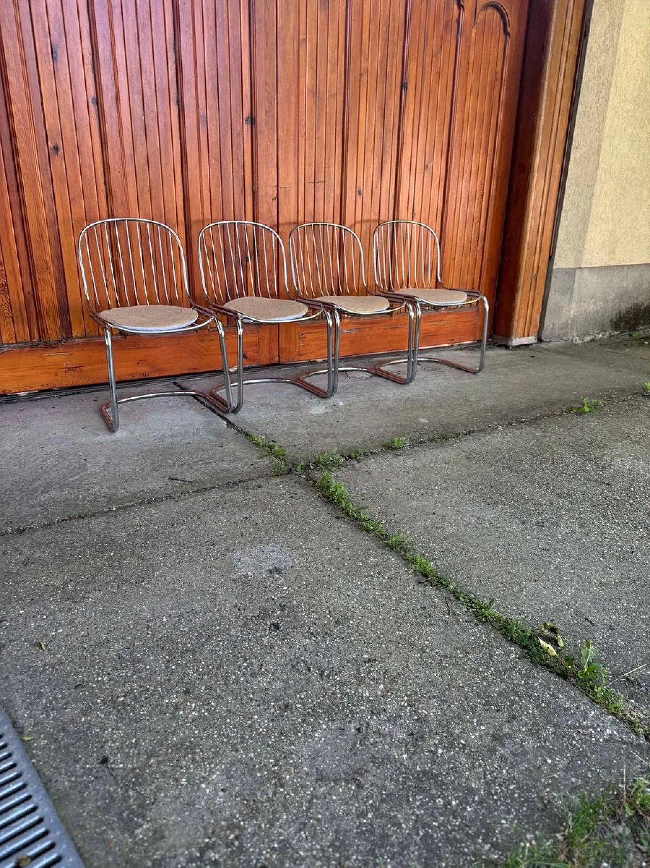 4 Sedie da pranzo di Gastone Rinaldi, anni '70 1