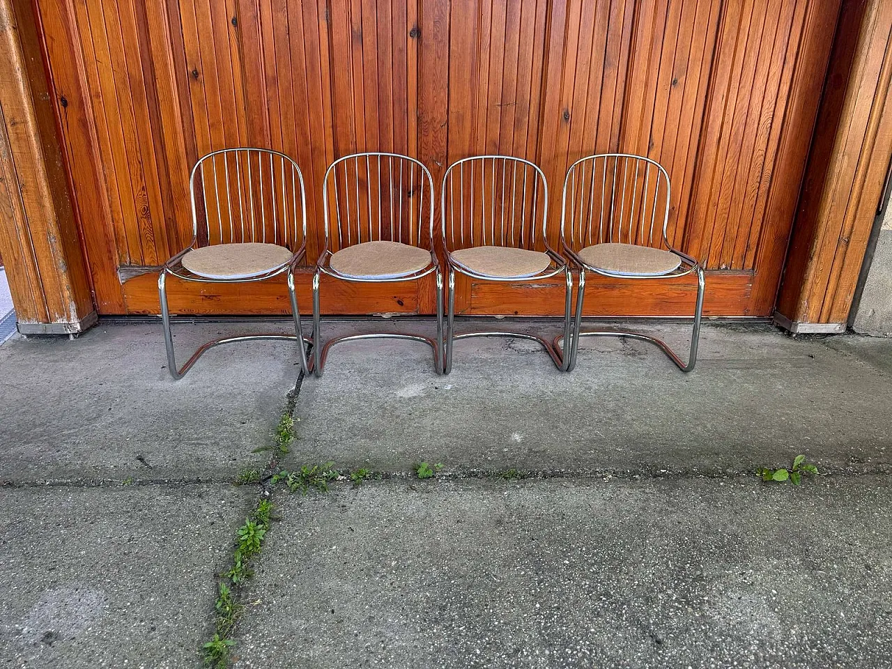 4 Sedie da pranzo di Gastone Rinaldi, anni '70 3