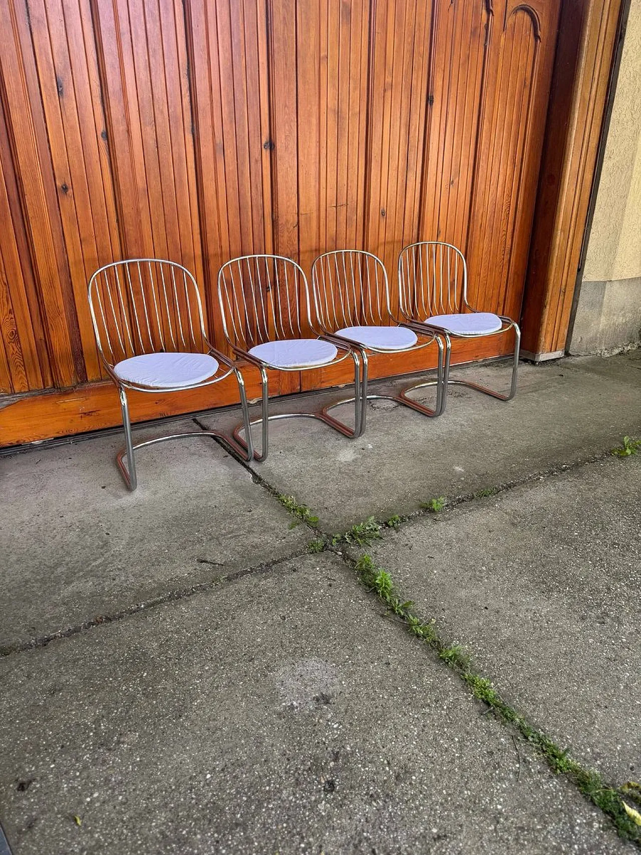 4 Sedie da pranzo di Gastone Rinaldi, anni '70 7