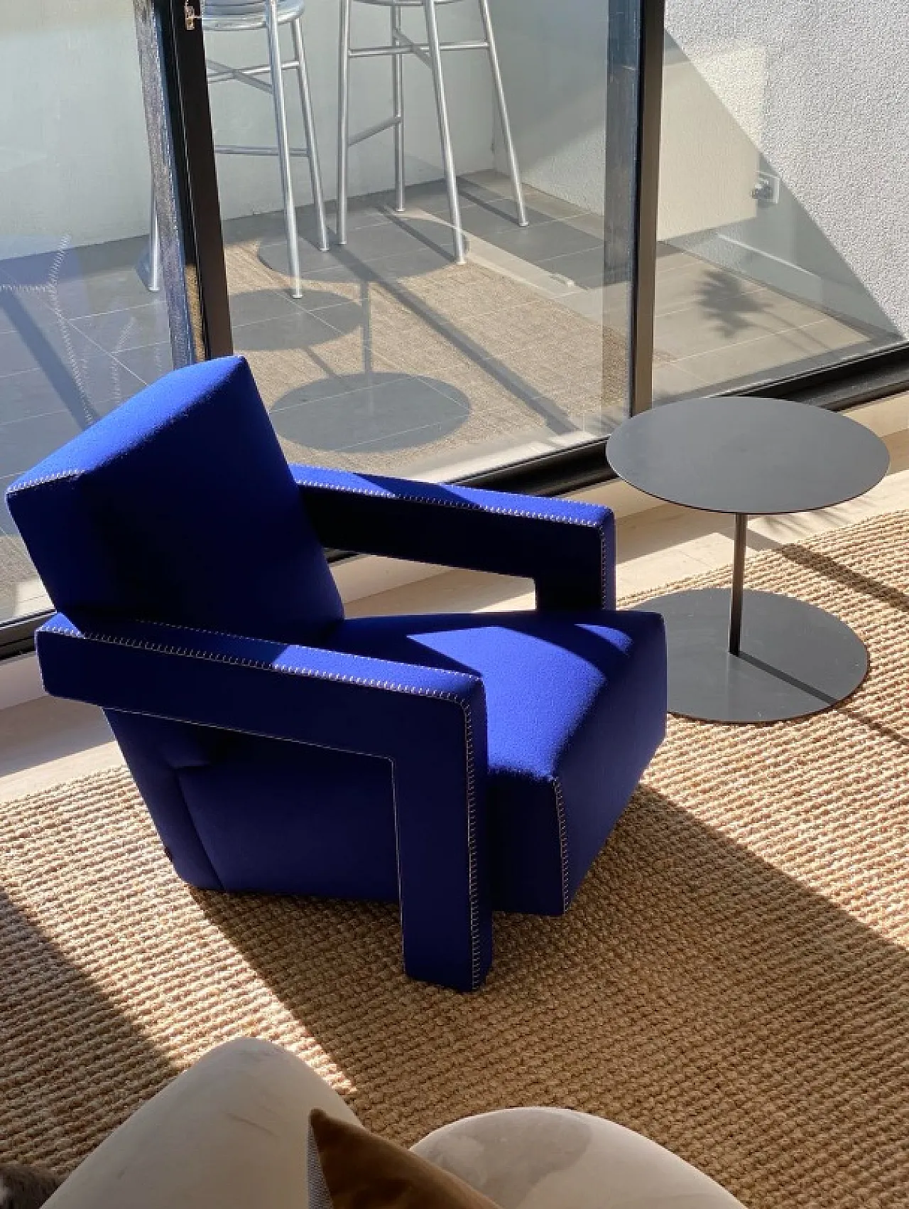 637 Utrecth by Cassina in electric blue wool, 2000s 1