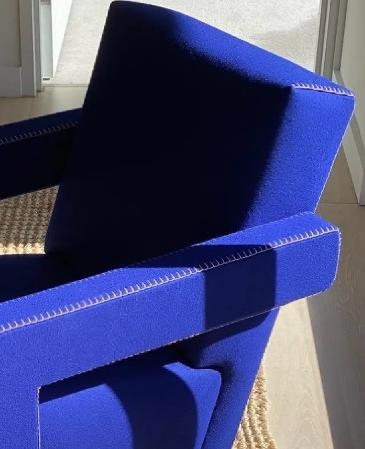 637 Utrecth by Cassina in electric blue wool, 2000s 4