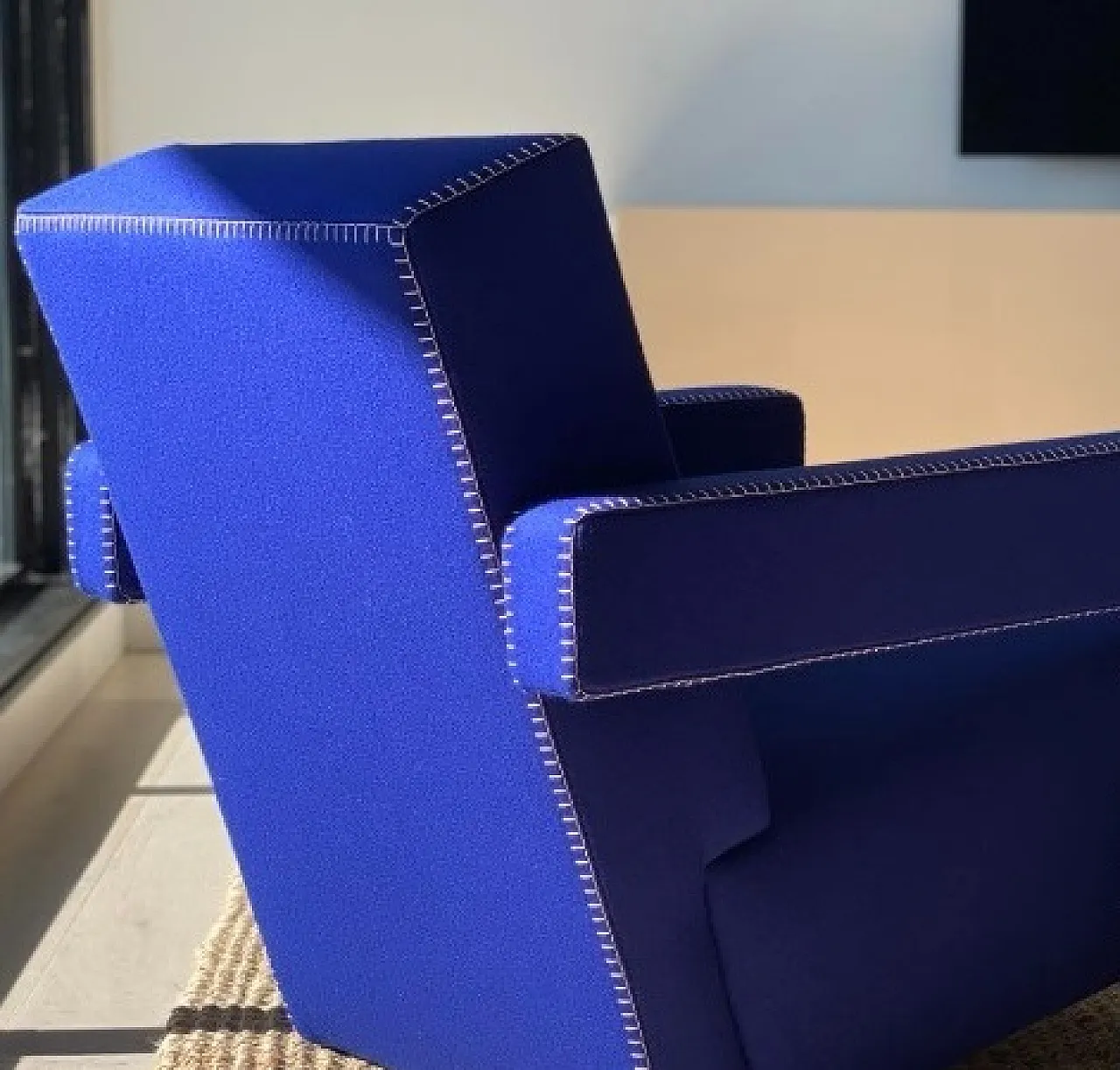 637 Utrecth by Cassina in electric blue wool, 2000s 6