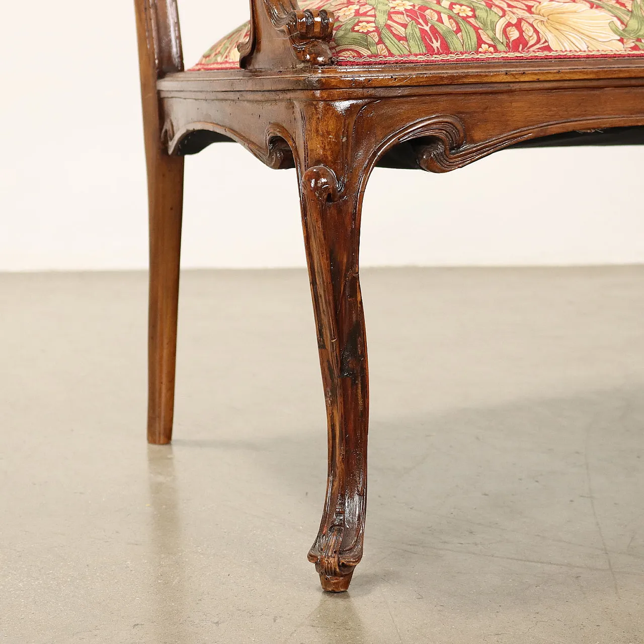 Divanetto Liberty con seduta imbottita, restauri, primi '900 8