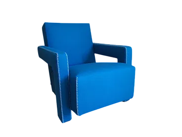 Cassina 637 Utrecht in Lana Blu Ottanio, 2000