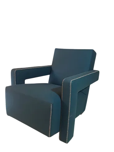 Cassina 637 Utrecht in Lana Ottanio Blu, 2000