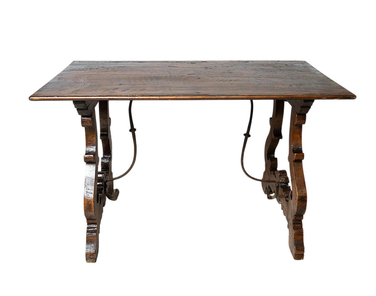 Fratino Table in solid walnut, Naples early 18th century 8