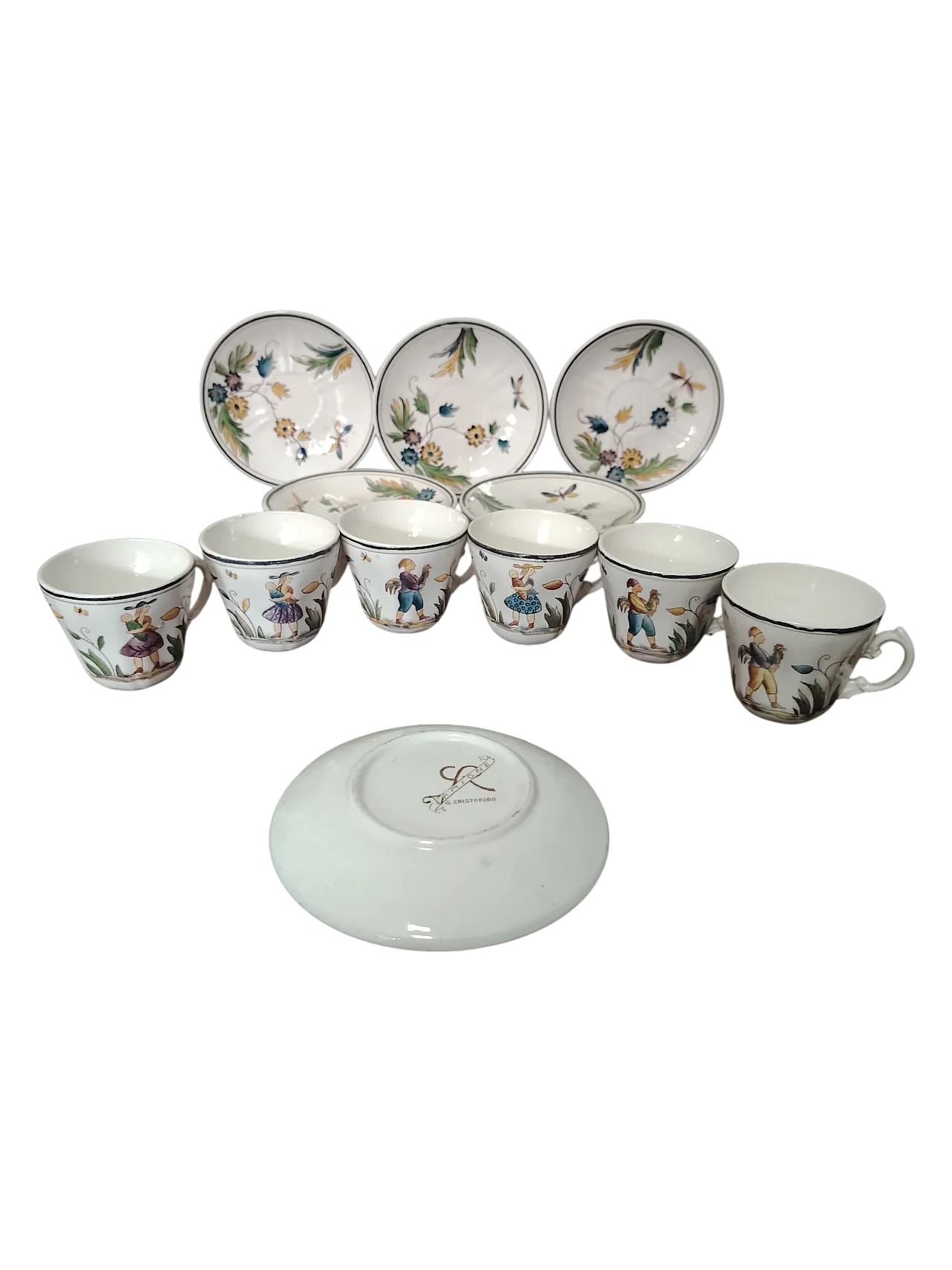 Servizio da caffè da 6 di Gio Ponti per San Cristoforo, anni '30 19