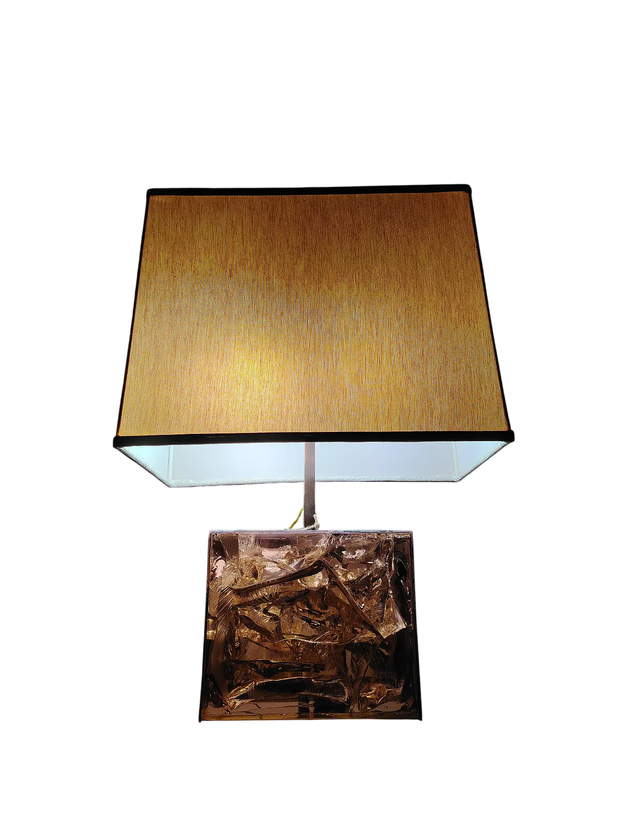 Table lamp by Pierre Giraudon in fractal resin, 70s 11