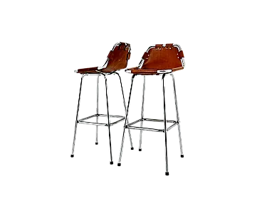 Coppia di sgabelli Les Arcs di Charlotte Perriand, anni '60