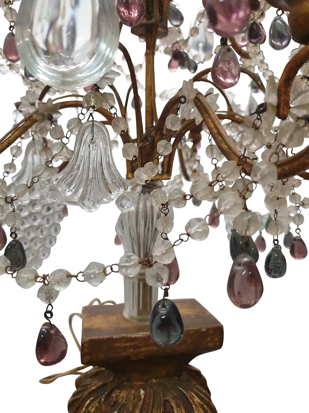 Pair of candelabra with gilded cherubs, late 19th century 2