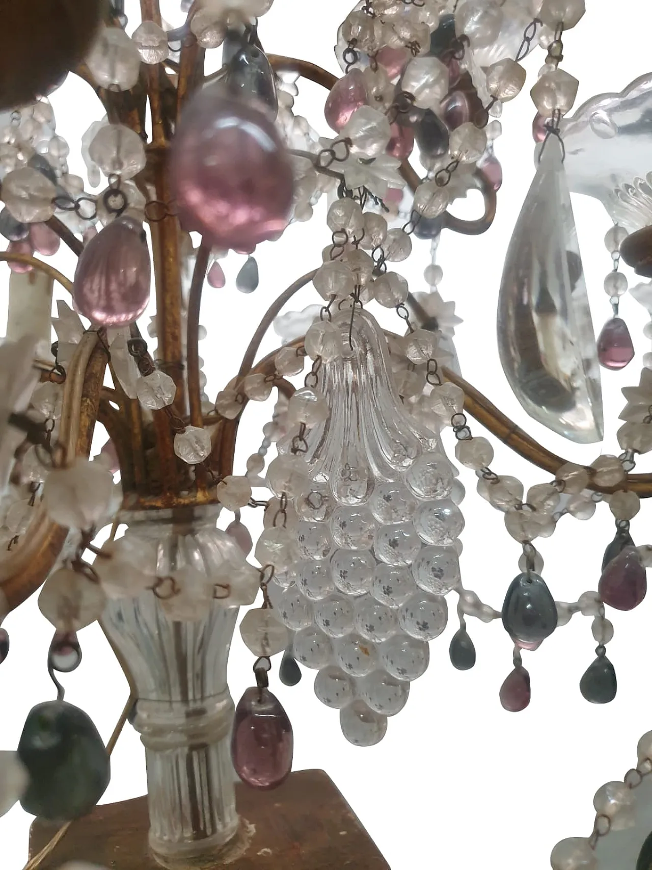 Pair of candelabra with gilded cherubs, late 19th century 5