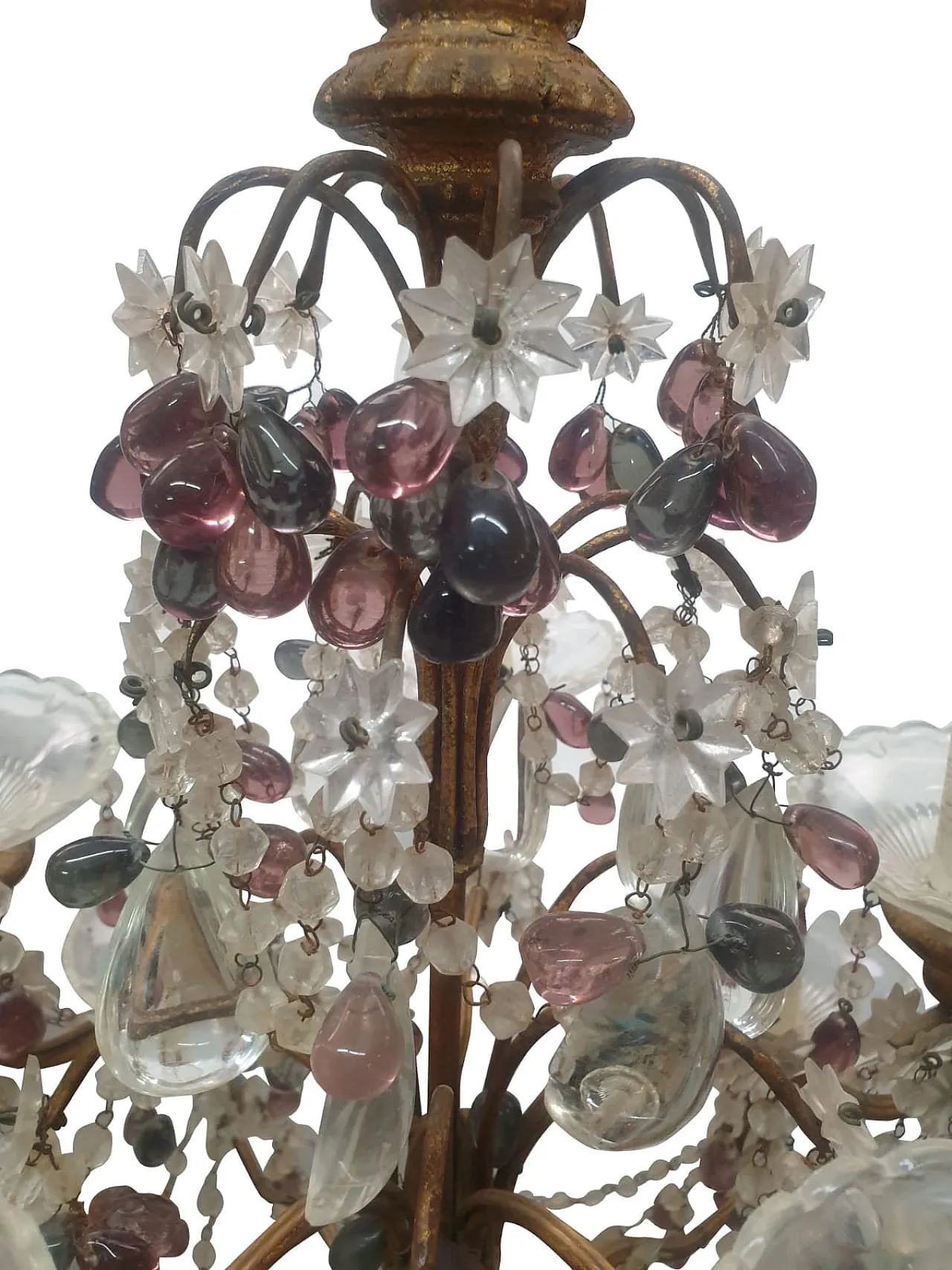 Pair of candelabra with gilded cherubs, late 19th century 6