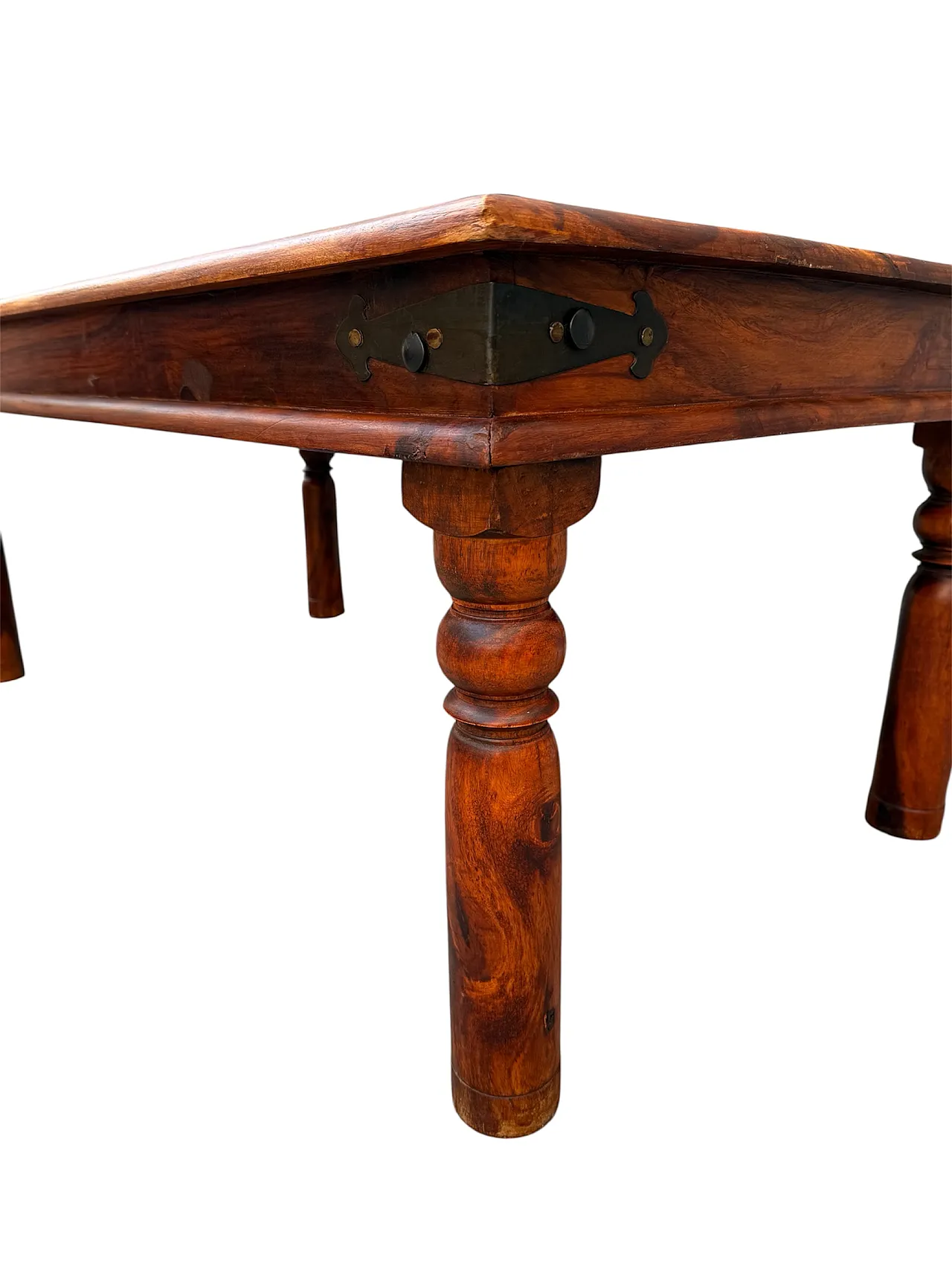 Ethnic teak table, 70s 4