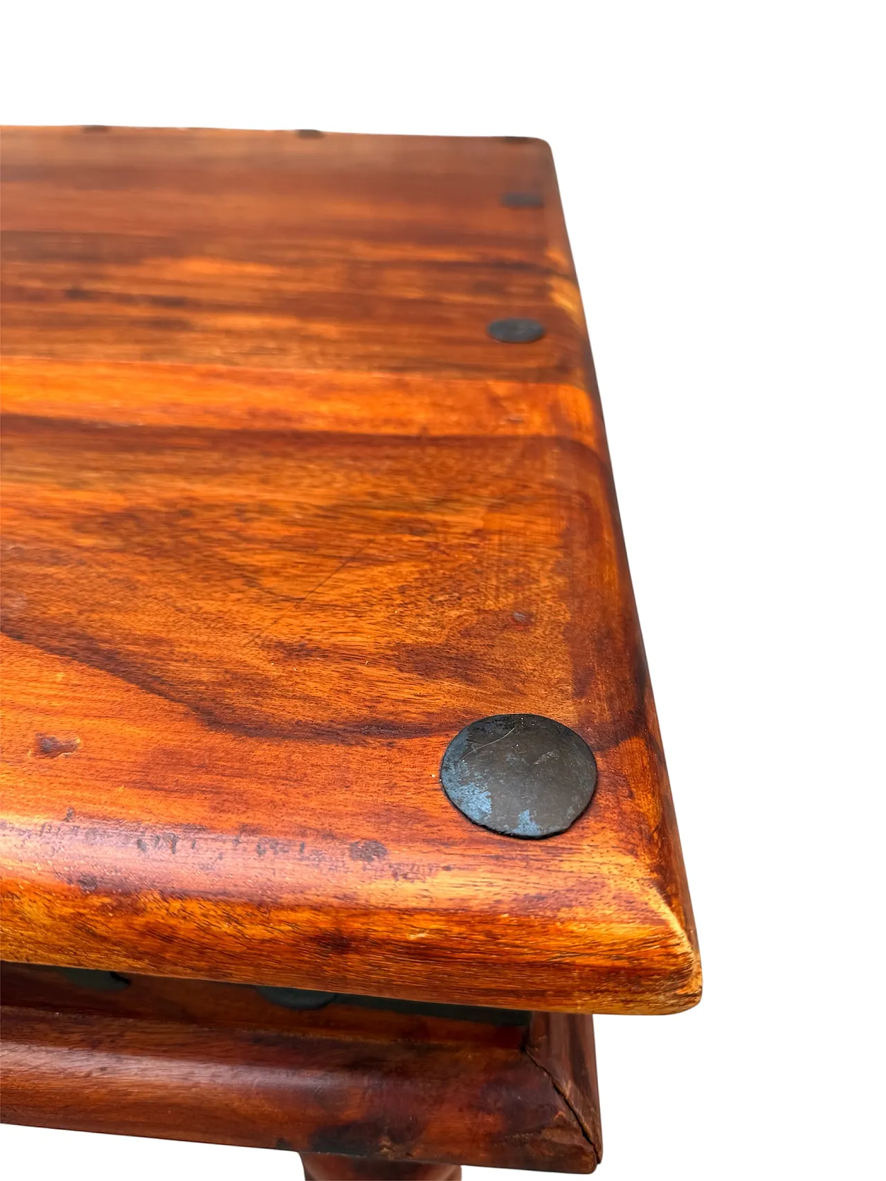 Ethnic teak table, 70s 5