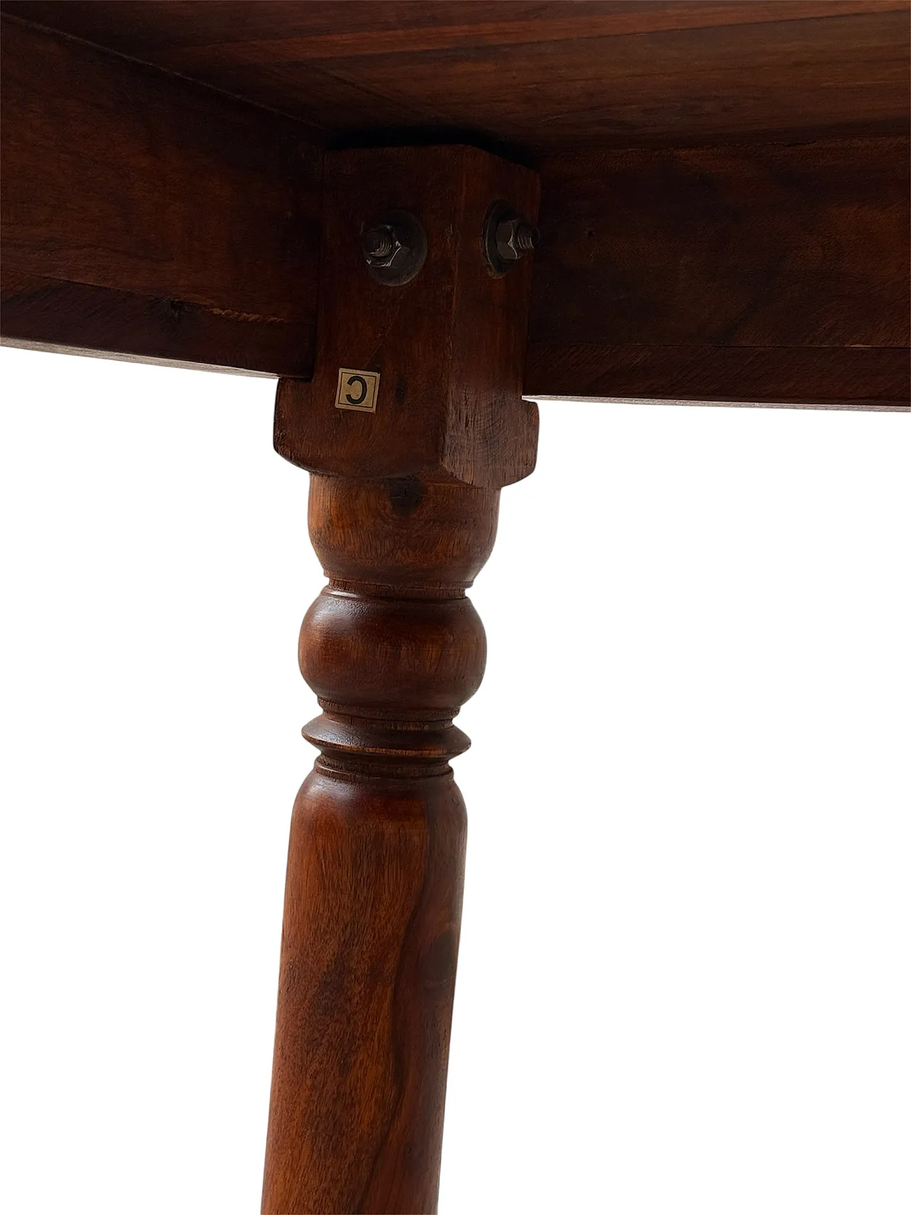 Ethnic teak table, 70s 9