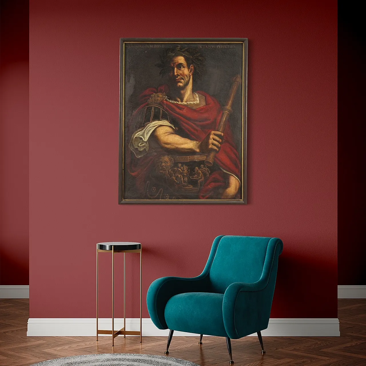 Portrait of Julius Caesar, oil on canvas, 17th century 3