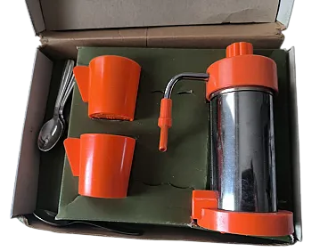 Macchina da caffè elettrica con minibar di Velox Ferrara, anni '70