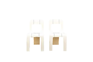 Coppia di sedie da pranzo Esse di Gigi Sabadin per Stilwood, anni '70