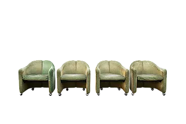 4 Sedie PS142 di Eugenio Gerli e Mario Cristiani per Tecno, 1960s