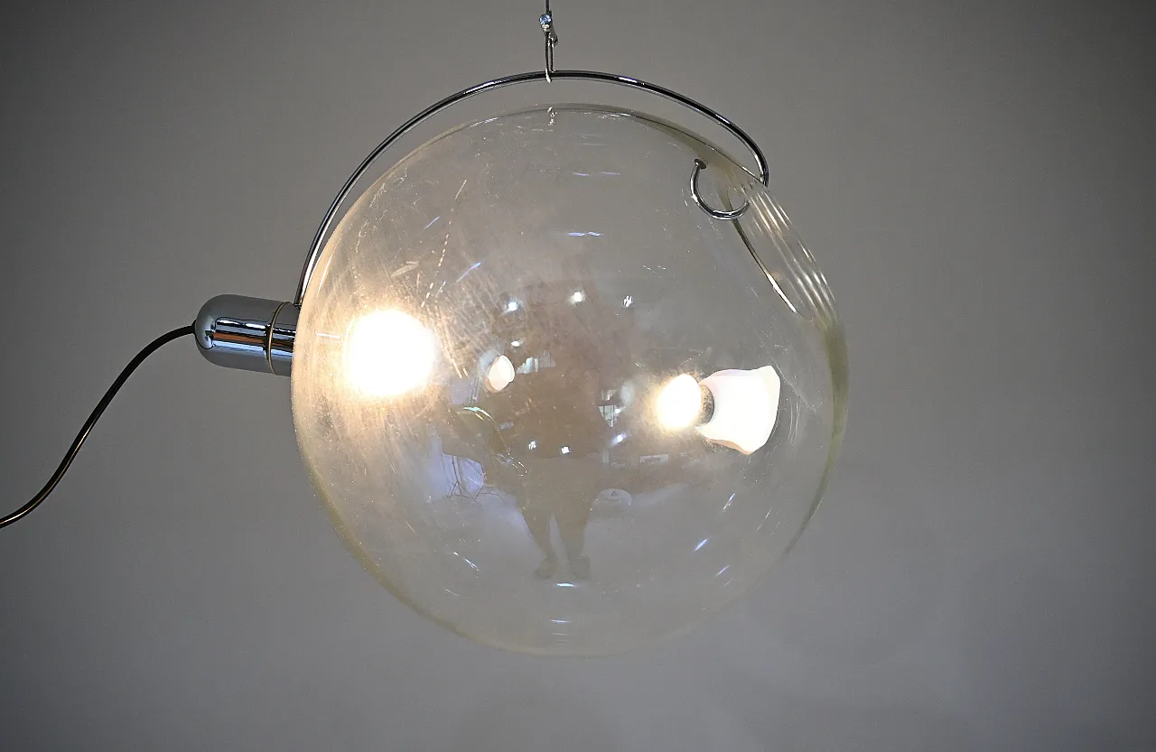 Lampada sospesa Sona di Carlo Nason per Lumenform, anni '70 6