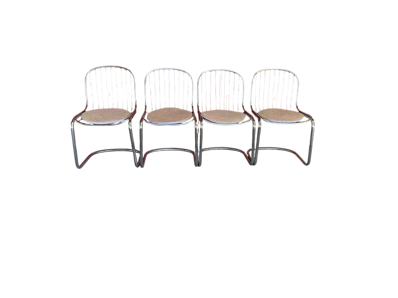 4 Sedie da pranzo di Gastone Rinaldi, anni '70 9