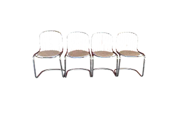 4 Sedie da pranzo di Gastone Rinaldi, anni '70