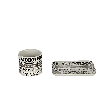 Posacenere e portasigarette di Piero Fornasetti, anni '60