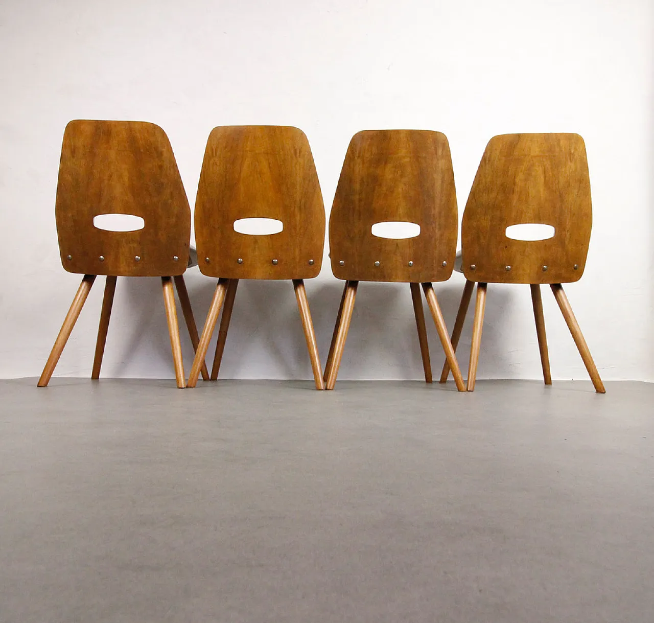 4 sedie Tatra Pravenc "Gentleman", 1963 4