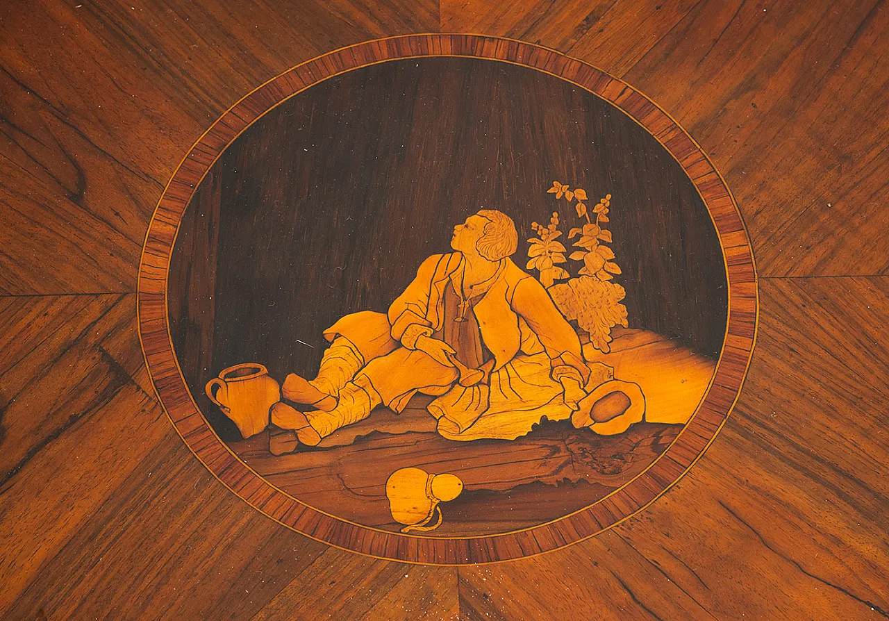 Louis XVI chest of drawers in precious woods, 18th century 5