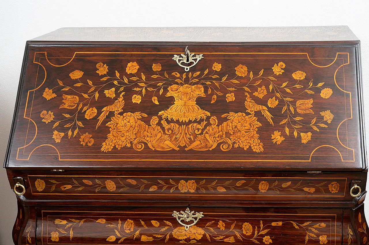 Dutch highboard in precious woods, 18th century 3