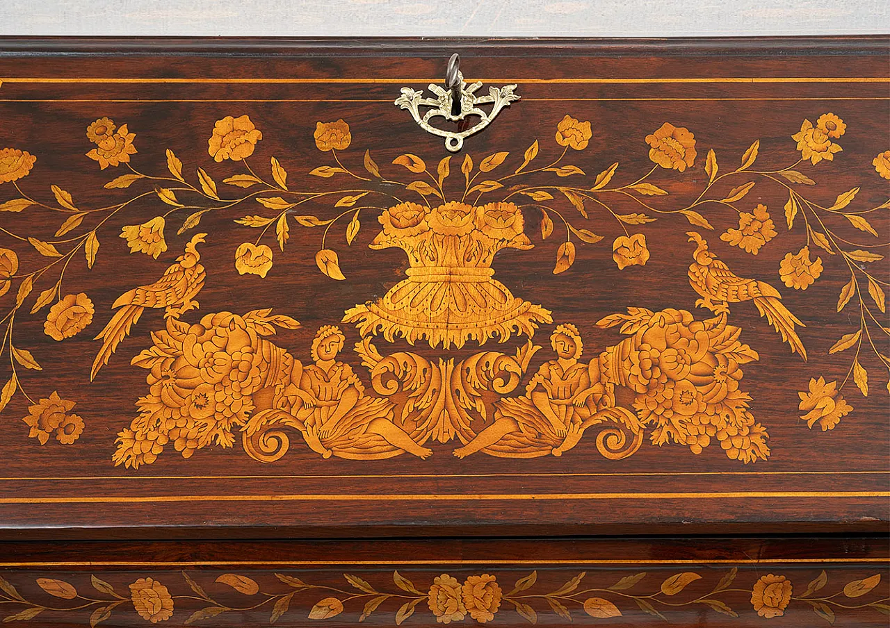 Dutch highboard in precious woods, 18th century 4