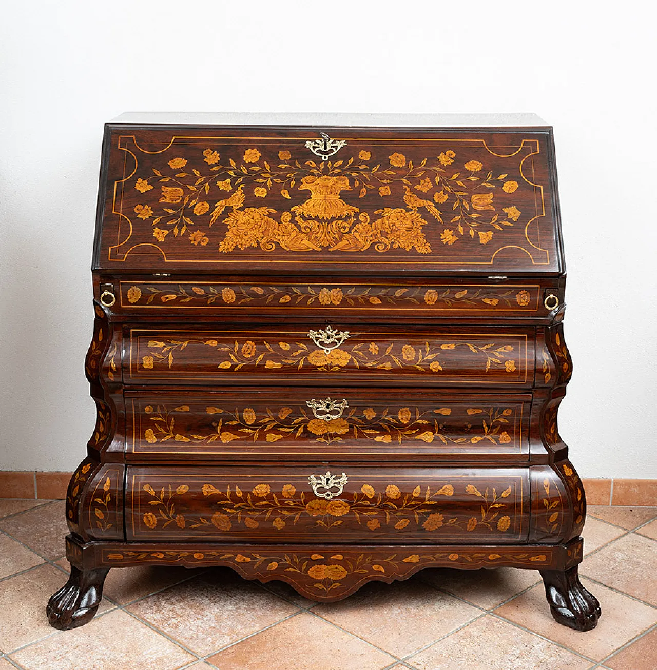 Dutch highboard in precious woods, 18th century 7