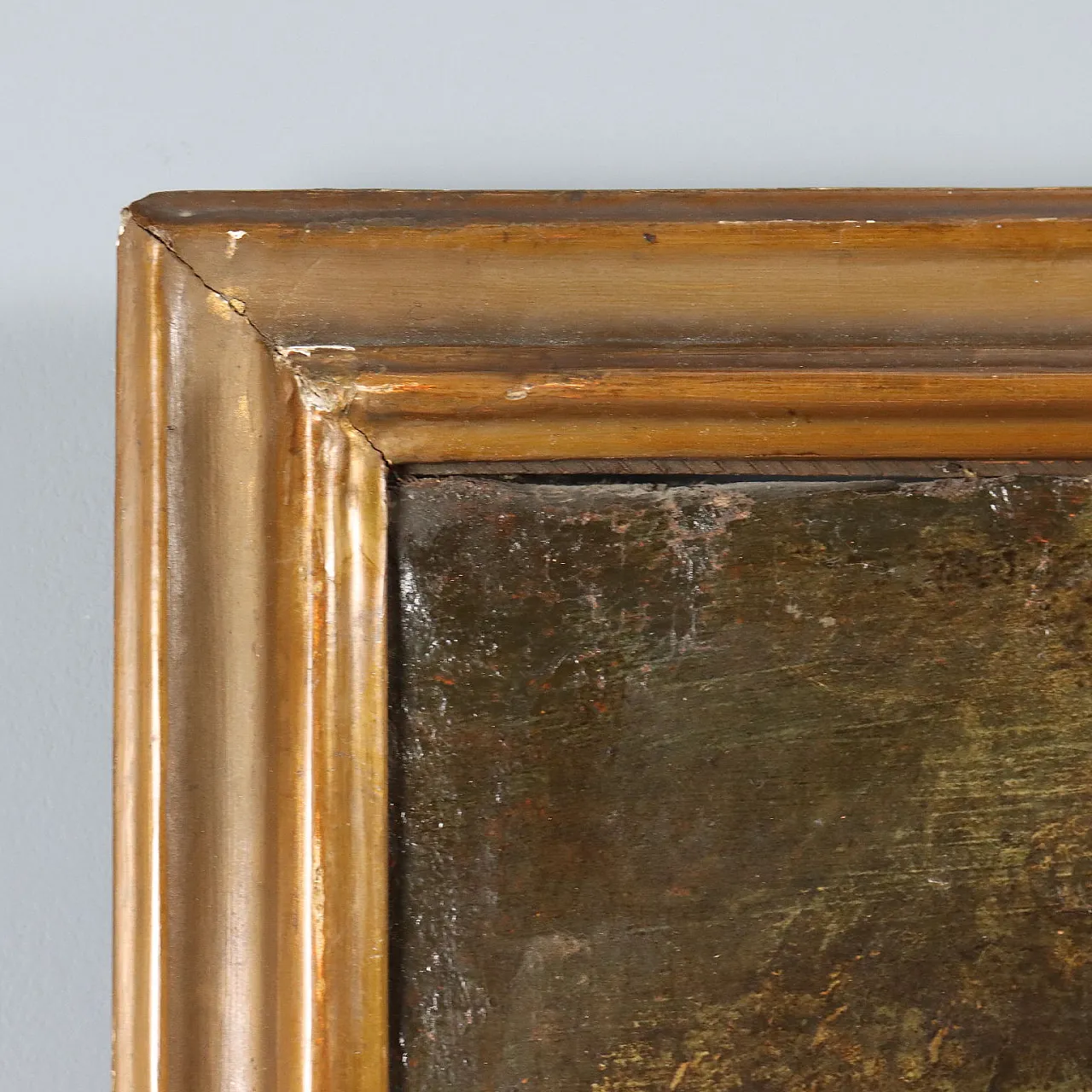 Landscape with Shepherd and Sheep, oil on canvas, 18th century 8