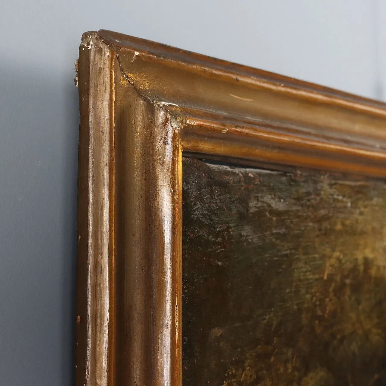 Landscape with Shepherd and Sheep, oil on canvas, 18th century 9