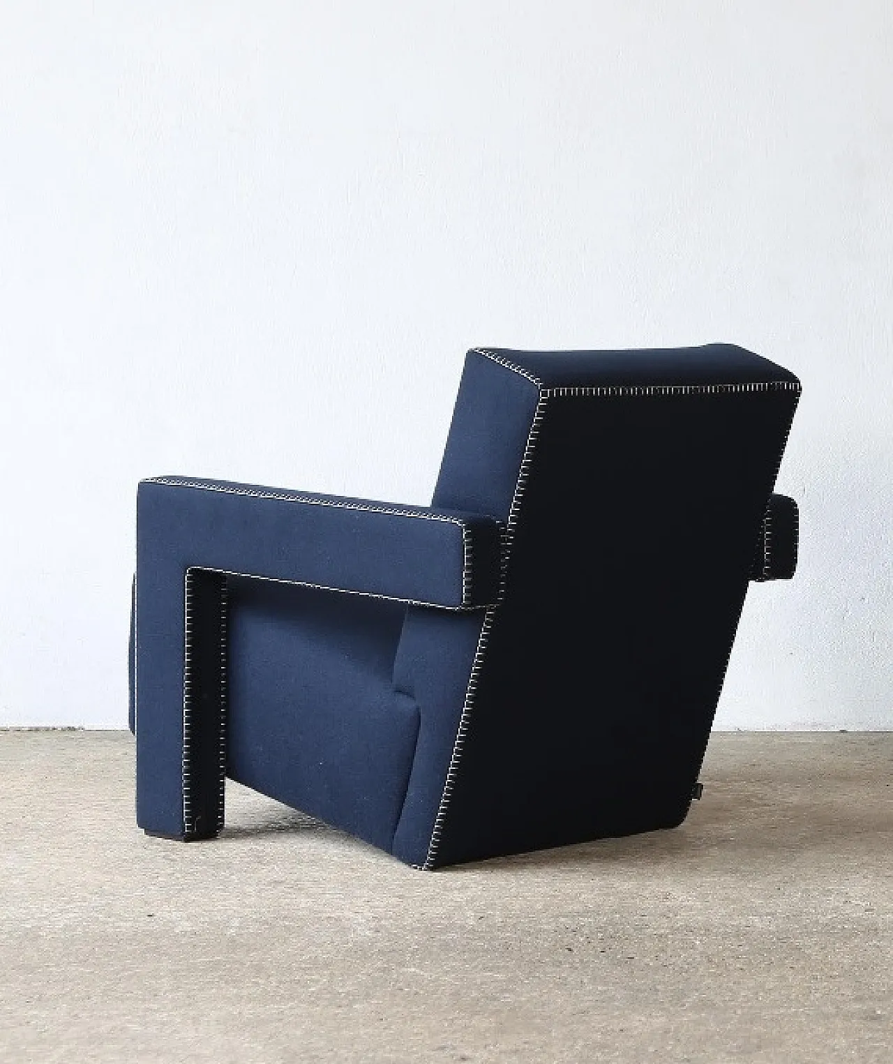 Pair of 637 2 Utrecht armchairs in night wool by Cassina, 2000s 10