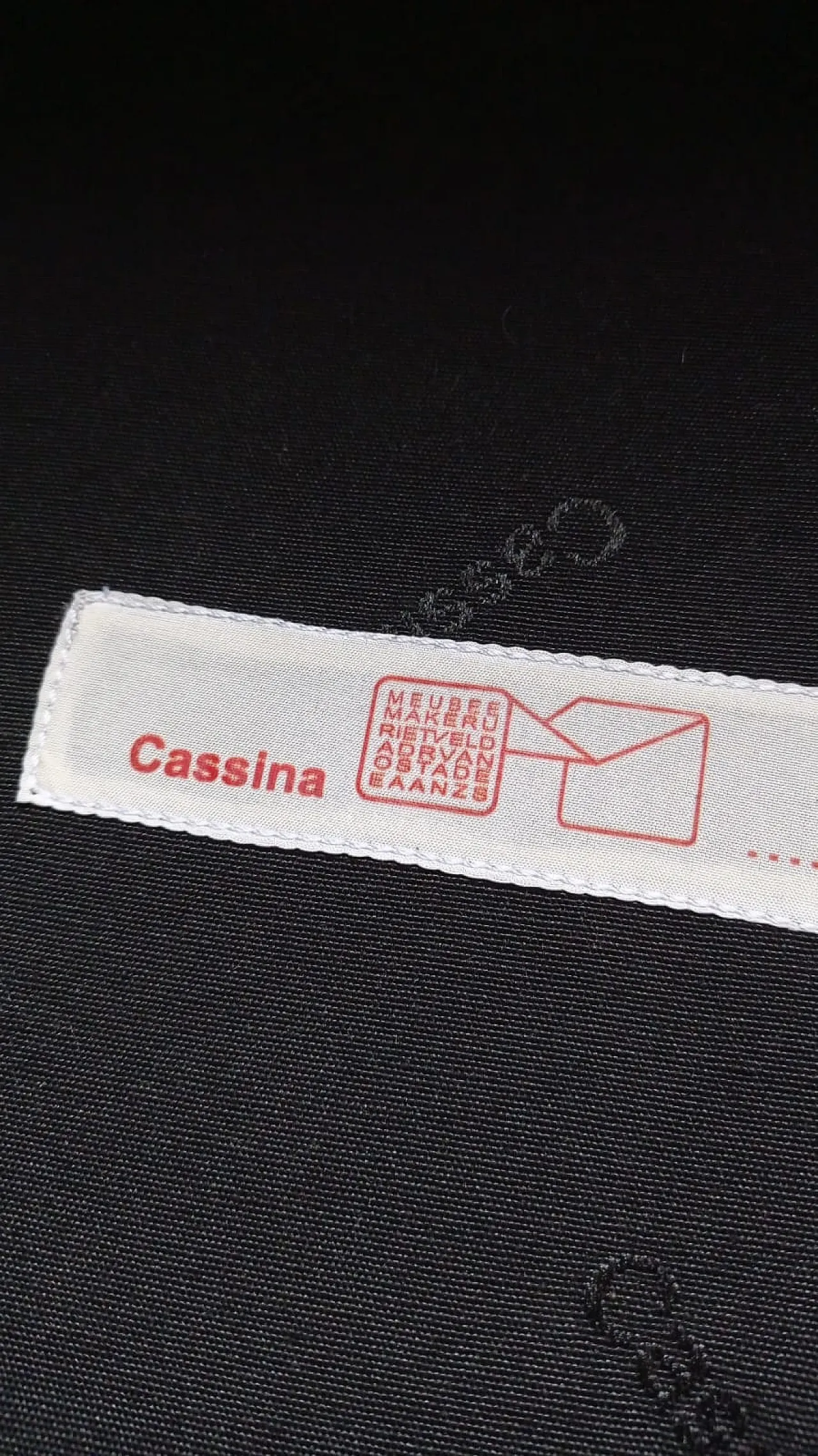 Pair of 637 2 Utrecht armchairs in night wool by Cassina, 2000s 15