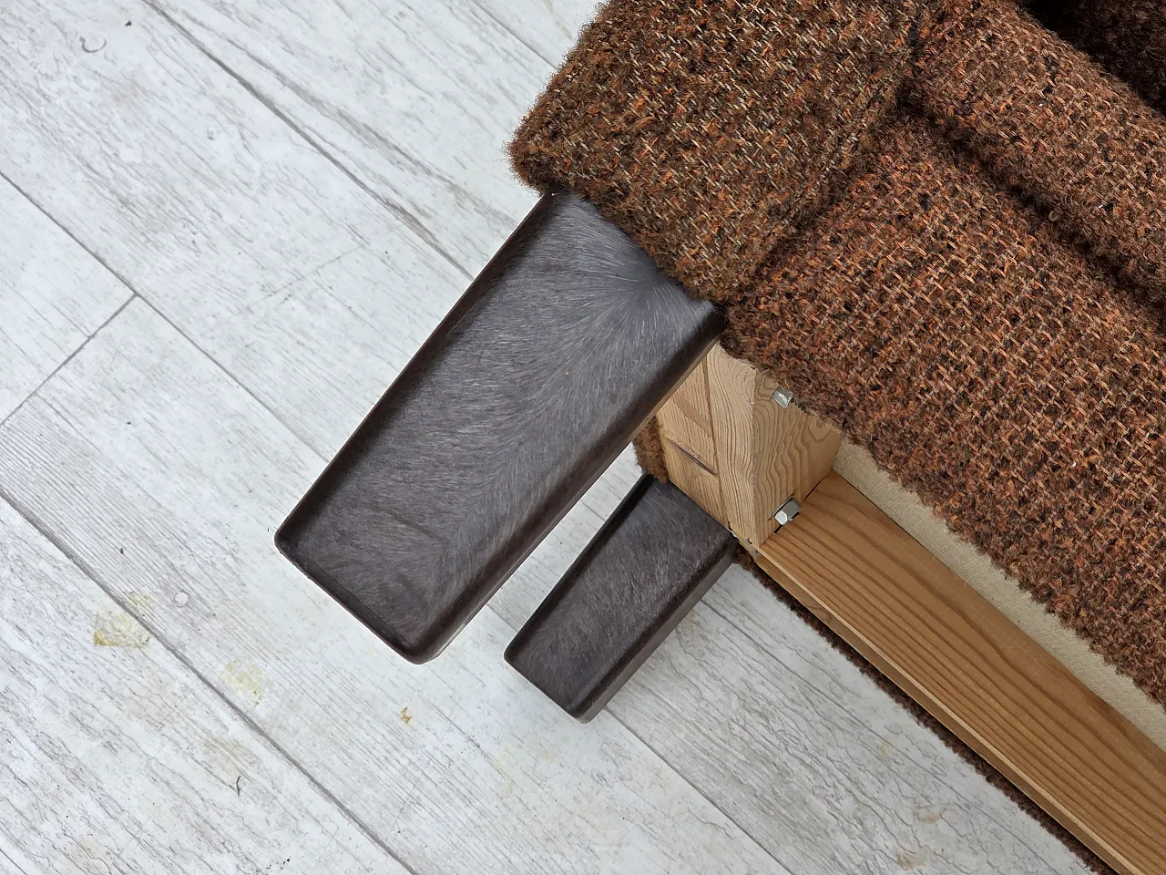 Danish club chair with original wool upholstery, 1970s 21