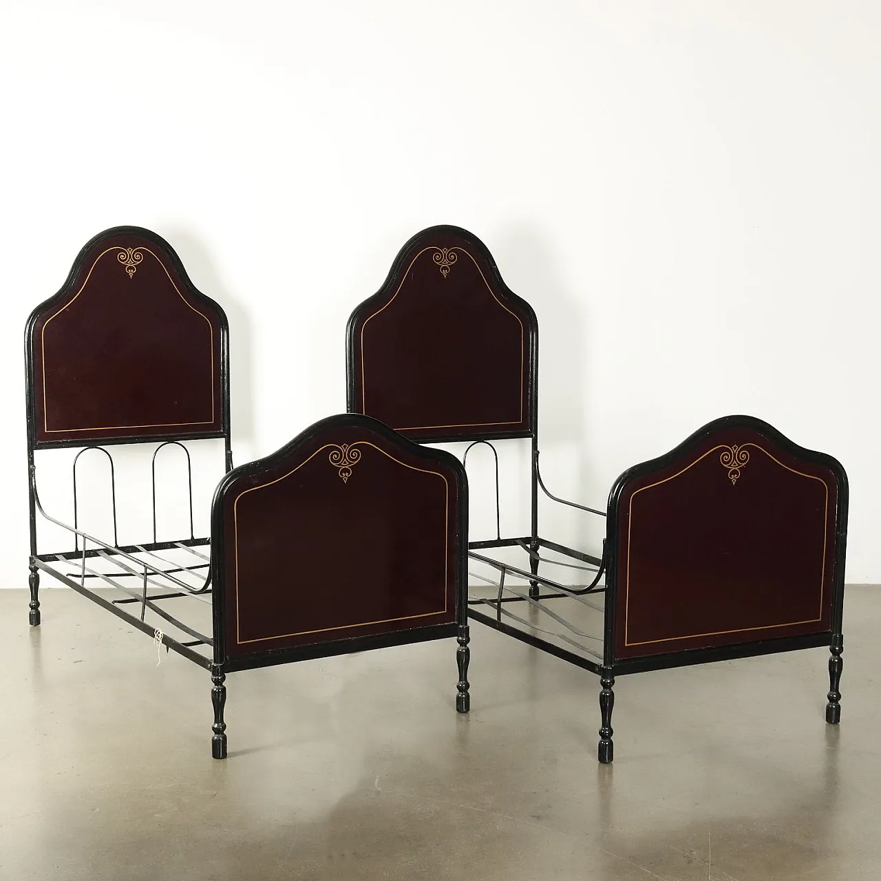 Letto in ferro battuto Umbertino, '800 9