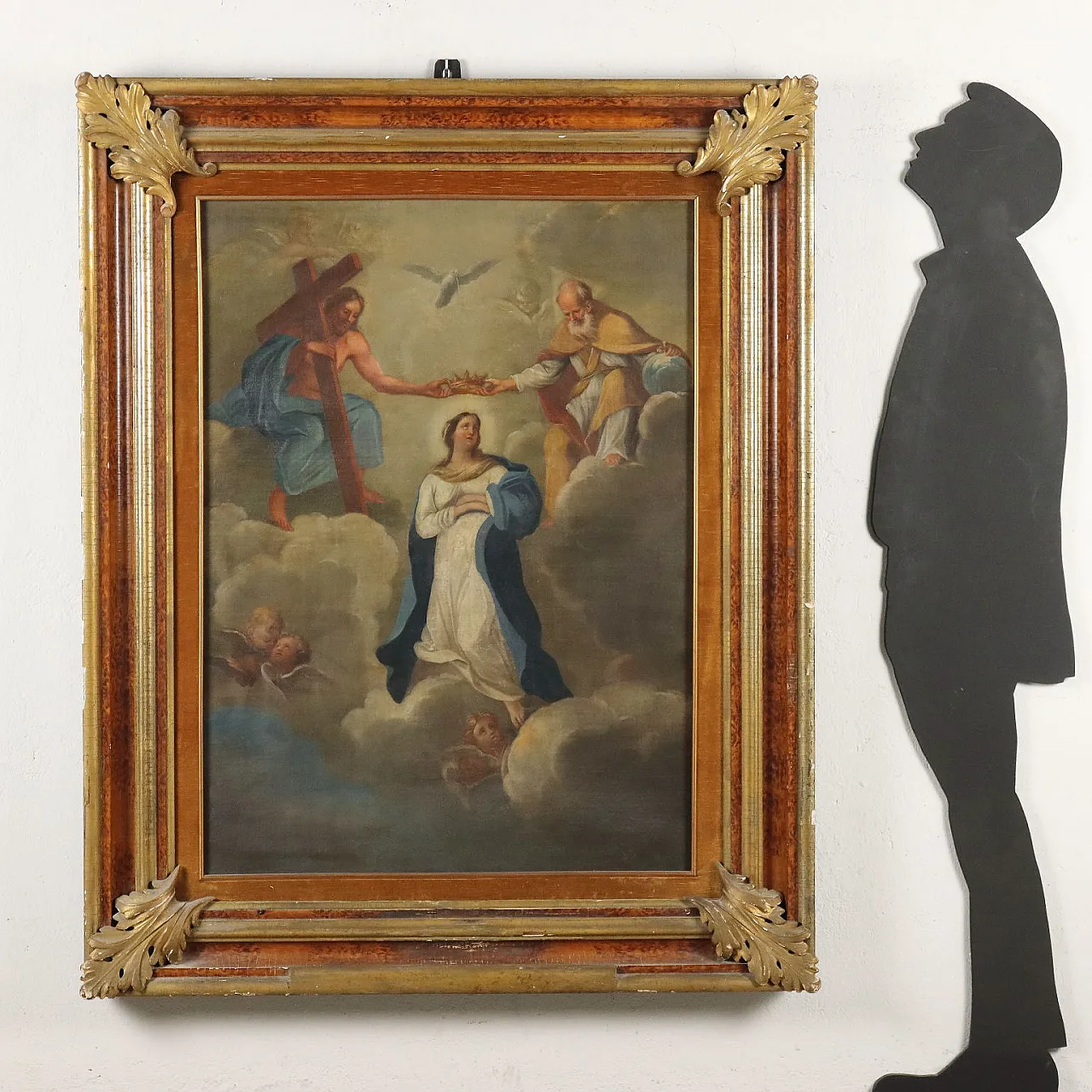 The coronation of the Virgin, oil on canvas, 17th century 2